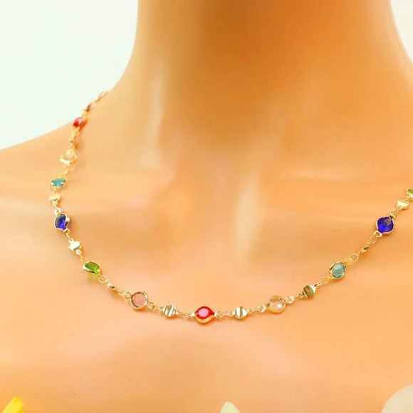 Minimalist Necklace, Sleek & Modern Design, Women’s Fashion, YC110464-N - Picture 4 of 10